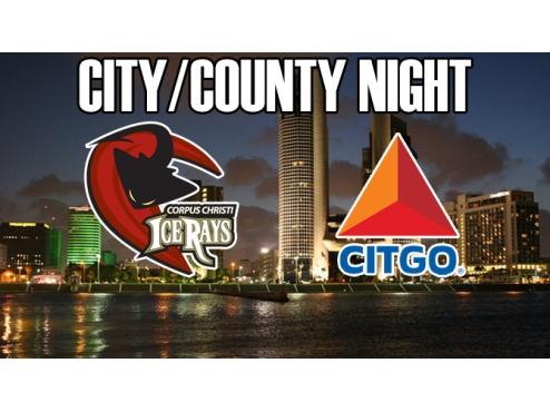 CITGO PRESENTS CITY/COUNTY NIGHT AT THE ICERAYS ON SATURDAY
