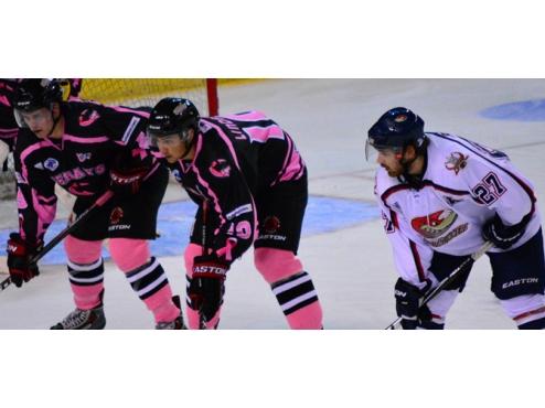 ICERAYS FALL 2-1 (OT) TO TOPEKA ON PINK IN THE RINK