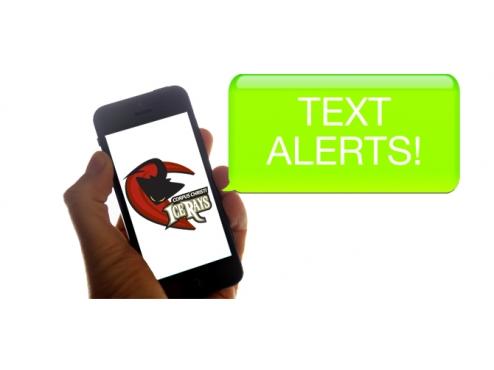 RECEIVE UPDATES & OFFERS WITH ICERAYS TEXT ALERTS