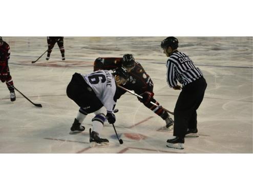 ICERAYS DOWNED BY EARLY GOALS, FALL 4-2 TO BRAHMAS