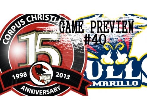 GAME PREVIEW #40: @ AMARILLO BULLS