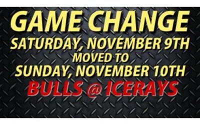 GAME CHANGE: SATURDAY 11/9 MOVED TO SUNDAY 11/10