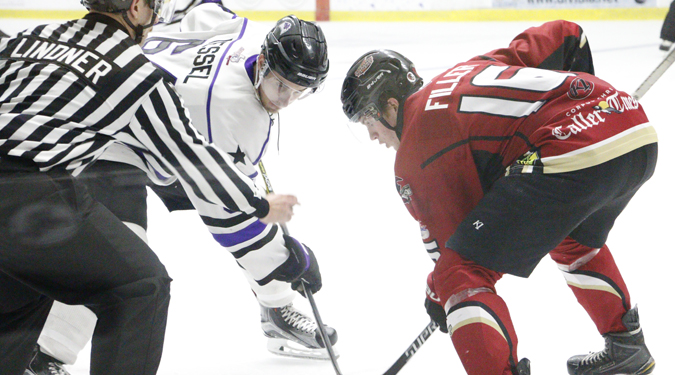 ICERAYS EDGED IN TIGHT GAME BY BRAHMAS, 2-1