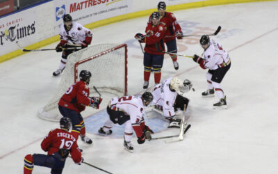 ICERAYS BLANKED BY BULLS, 3-0