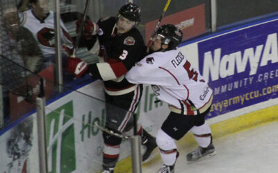 BACK END STRENGH LEADS TO 4-1 ICERAYS WIN