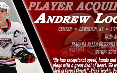 IceRays Acquire Andrew Logar from Niagara Falls
