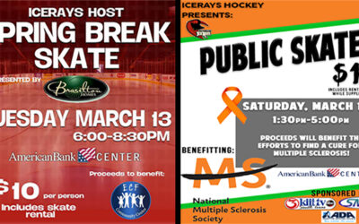 IceRays Host Spring Break Skates to Benefit ECF, MS Society