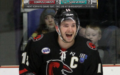 ICERAYS BEAT ‘BUGS 5-2 TO EXTEND WIN STREAK TO NINE