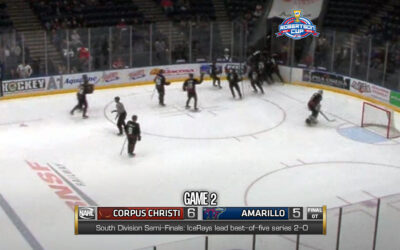 ICERAYS WIN IN OVERTIME TO GRAB 2-0 SERIES LEAD