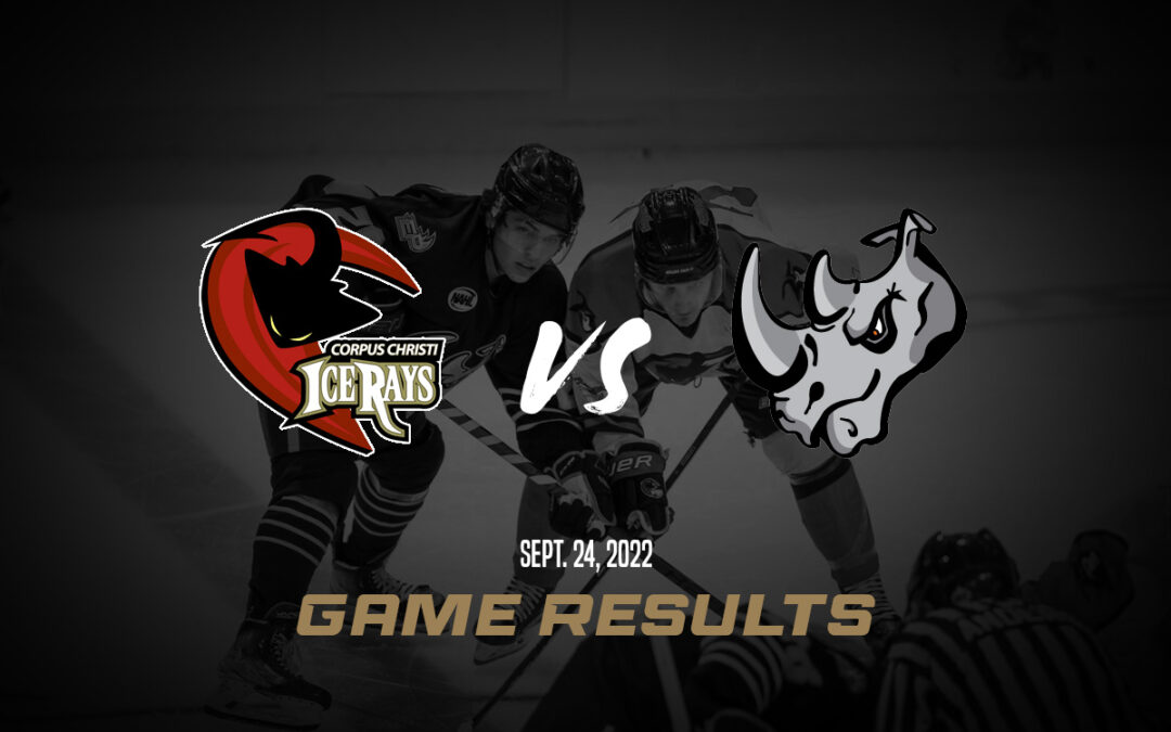 IceRays take a 2-1 tough loss in overtime in two home game series versus the Rhinos