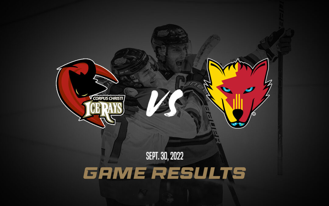 IceRays come from behind in 5-4 victory over New Mexico Ice Wolves