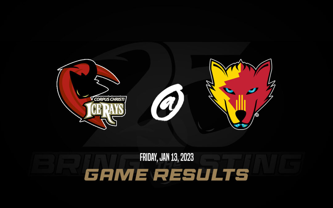 IceRays Tame Ice Wolves to End Nine-Game Losing Streak