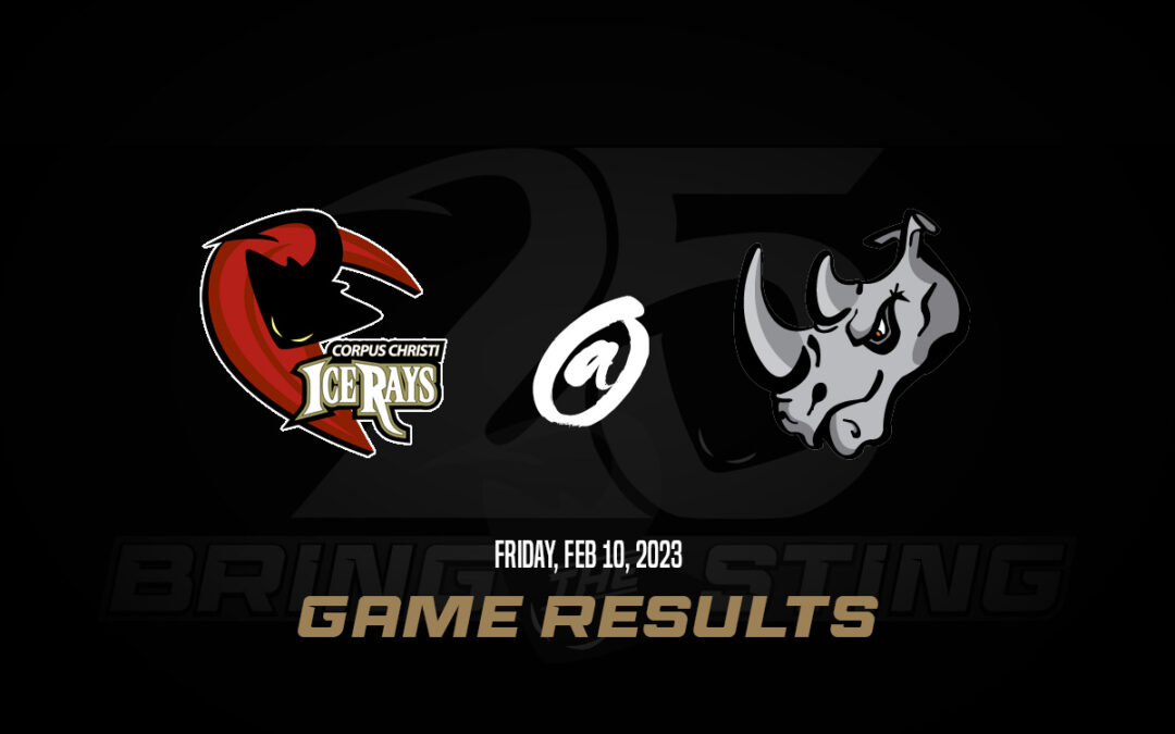 IceRays Kick Off Weekend Series with 4-1 Victory Over Rhinos