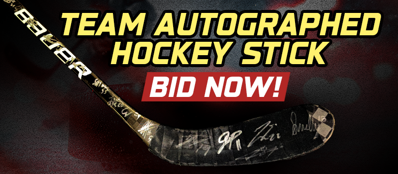 Team Autographed Hockey Stick Auction Team Autographed Hockey Stick Auction