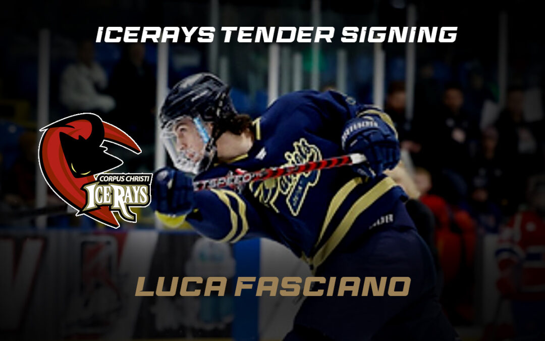IceRays Welcome New Tender Defensemen Luca Fasciano