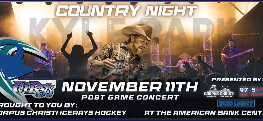Kyle Park To Highlight Country Night When IceRays Host Oklahoma at American Bank Center