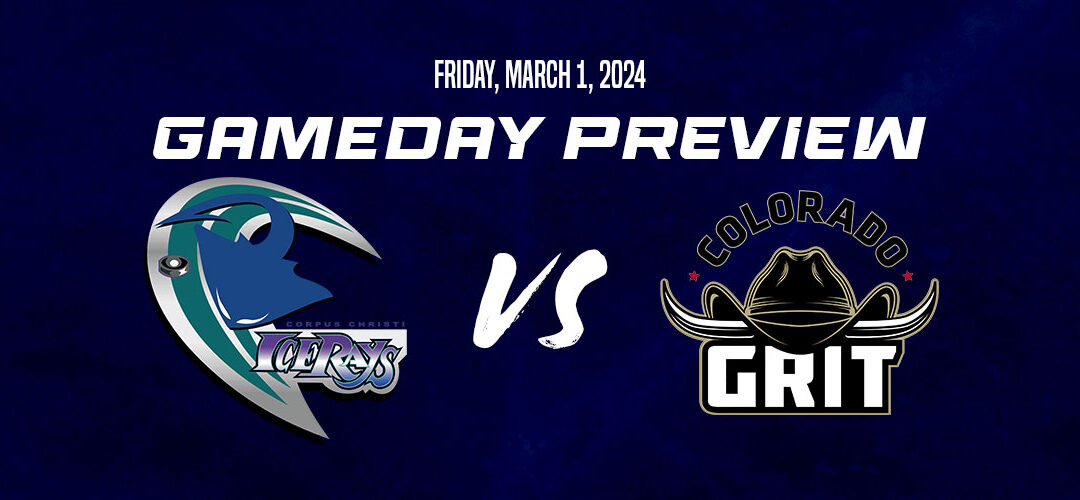 Corpus Christi IceRays To Host Colorado Grit Friday And Sunday At American Bank Center