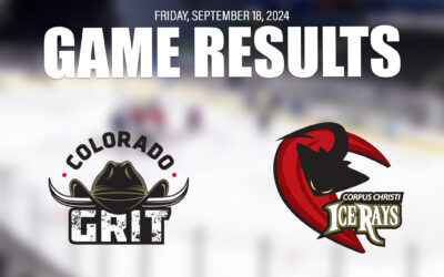 IceRays come from behind to Defeat Grit 3-1 Friday Night