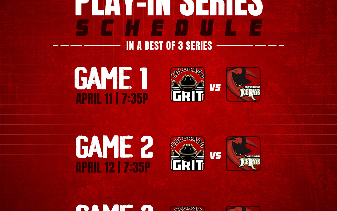 IceRays Announce Play-in-Series Schedule Against Colorado Grit