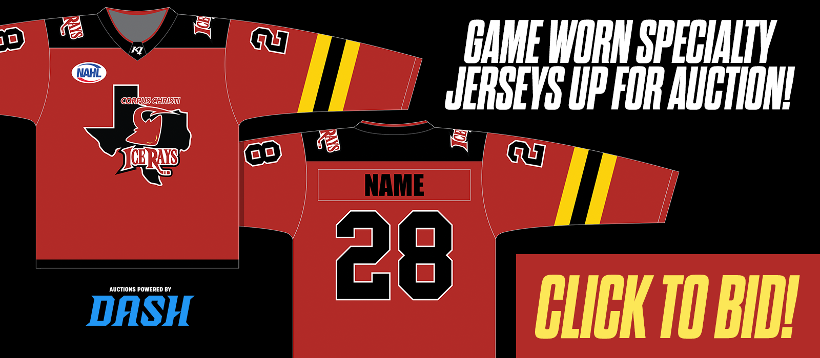Game Worn Jerseys Up for Auction! Click to Bid! Game Worn Jerseys Up for Auction! Click to Bid!