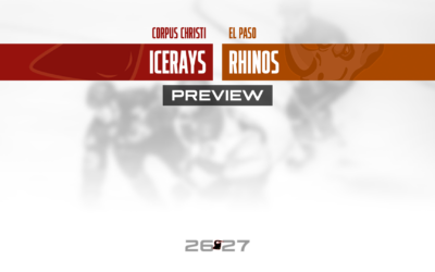 ICERAYS SET TO DROP PUCK AGAINST EL PASO ON HOME OPENING WEEKEND