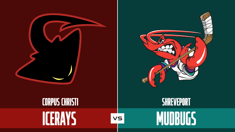 Corpus Christi IceRays vs Shreveport Mudbugs