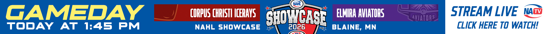 Click Here to Watch the IceRays in the NAHL Showcase - LIVE! Click Here to Watch the IceRays in the NAHL Showcase - LIVE!