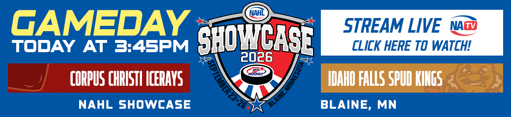 Click Here to Watch the IceRays in the NAHL Showcase - LIVE! Click Here to Watch the IceRays in the NAHL Showcase - LIVE!